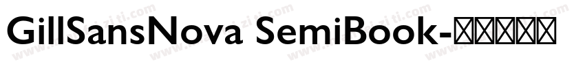 GillSansNova SemiBook字体转换